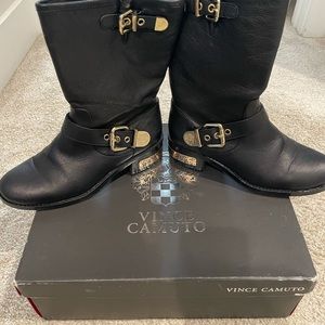 Black Vince Camuto Moto boot